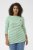 Kaffe Curve Lia Boatneck 3/4 T-Shirt Chalk/Bright Green - Naisten paidat ja topit isot koot - 