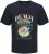 Jack & Jones King Crew Neck T-Shirt Navy - Isojen miesten t-paidat painatuksella - Isojen miesten t-paidat painatuksella