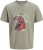 Jack & Jones King Crew Neck T-Shirt Grey - Isojen miesten t-paidat painatuksella - Isojen miesten t-paidat painatuksella