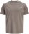 Jack & Jones Oscar T-Shirt Grey - Isojen miesten t-paidat painatuksella - Isojen miesten t-paidat painatuksella