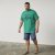 North Latitude 61121 Painettu T-Paita Vihreä - T-paidat - Isot T-paidat 2XL – 14XL