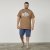 North Latitude 61315 Painettu T-Paita Vaaleanruskea - T-paidat - Isot T-paidat 2XL – 14XL