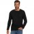 JP1880 Henley T-Shirt Long Sleeve Black TALL - MIESTEN VAATTEET MT-6XLT - Pitkien miesten vaatteet