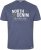 North Latitude Denim Printed T-Shirt Blue Melange TALL - TALL T-paidat - T-paidat pitkille miehille 