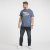 North Latitude Denim Printed T-Shirt Blue Melange TALL - TALL T-paidat - T-paidat pitkille miehille 