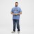 North Latitude Denim Printed Logo T-Shirt Dusty Blue TALL - TALL T-paidat - T-paidat pitkille miehille 