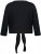 Ulla Popken Versatile Surplice Wrap Tie Hem Bolero Top Black - T-paidat - 