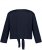 Ulla Popken Versatile Surplice Wrap Tie Hem Bolero Top Navy - T-paidat - 