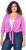 Ulla Popken Versatile Surplice Wrap Tie Hem Bolero Top Cool Pink - T-paidat - 