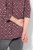 Ulla Popken 3/4 Sleeve Geometric Graphic Tee Plum - T-paidat - Naisten t-paidat