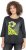 Ulla Popken Graphic Patch Print 3/4 Sleeve T-Shirt Black - T-paidat - 