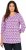 Ulla Popken Geometric Pattern 3/4 Sleeve Tee Amethyst - Painetut T-paidat naisille - 