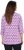 Ulla Popken Geometric Pattern 3/4 Sleeve Tee Amethyst - Painetut T-paidat naisille - 