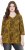 Ulla Popken Animal Print 3/4 Sleeve V-Neck Tee Neon Orange - T-paidat - 