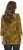 Ulla Popken Animal Print 3/4 Sleeve V-Neck Tee Neon Orange - T-paidat - 