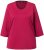 Ulla Popken Decorative Seam Short Sleeve Tee Red - T-paidat - 