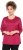 Ulla Popken Decorative Seam Short Sleeve Tee Red - T-paidat - 
