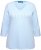 Ulla Popken Country Lettered 3/4 Sleeve Tee Soft Light Blue - Painetut T-paidat naisille - 