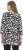 Ulla Popken Scribble Print Square Neck 3/4 Sleeve Tee Black - Painetut T-paidat naisille - 