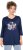 Ulla Popken Casual Mood Floral V-Neck Tee Navy - T-paidat - 
