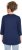 Ulla Popken Casual Mood Floral V-Neck Tee Navy - T-paidat - 