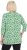 Ulla Popken Graphic Flower A-Line 3/4 Sleeve Tee Apple Green - T-paidat - 
