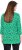 Ulla Popken Graphic Flower A-Line 3/4 Sleeve Tee Moss Green - T-paidat - 