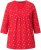 Ulla Popken Minimal Floral Print 3/4 Sleeve Tee Neon Red - Painetut T-paidat naisille - 