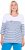Ulla Popken Paper Boat Print 3/4 Sleeve Tee Snow White - Painetut T-paidat naisille - 