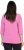 Ulla Popken Textured Lettering 3/4 Sleeve Tee Pink - Painetut T-paidat naisille - 