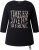 Ulla Popken Timeless Love 3/4 Sleeve Graphic Tee - T-paidat - 