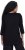 Ulla Popken Flower Epaulet 3/4 Sleeve Top Black - Painetut T-paidat naisille - 