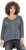 Ulla Popken 87 Applique Oversized Long Sleeve Tee Graphite Grey - T-paidat - 