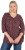 Ulla Popken Gingerbread Print 3/4 Sleeve Tee Plum - T-paidat - 