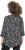 Ulla Popken Ribbon Print 3/4 Sleeve Asymmetric Tee Black - Painetut T-paidat naisille - 