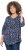 Ulla Popken Ribbon Print 3/4 Sleeve Asymmetric Tee Navy - Painetut T-paidat naisille - 