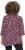 Ulla Popken Ribbon Print 3/4 Sleeve Asymmetric Tee Plum - Painetut T-paidat naisille - 