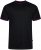 Kam Jeans 5781 Ringer Tee with Shoulder Tape Black - T-paidat - Isot T-paidat 2XL – 14XL