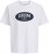 Jack & Jones Dover Denim O-Neck T-Shirt White - T-paidat - Isot T-paidat 2XL – 14XL