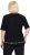Ulla Popken Classic Fit Half-Sleeve Crew Neck T-shirt With Hem Inscription Black - Painetut T-paidat naisille - 