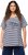 Ulla Popken Palm Tree Embroidered Tee Navy Blue - Painetut T-paidat naisille - 