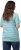 Ulla Popken Palm Tree Embroidered Tee Turquoise Green - Painetut T-paidat naisille - 