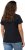 Ulla Popken BISOUS Short Sleeve Graphic Tee Navy Blue - Painetut T-paidat naisille - 
