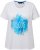 Ulla Popken BISOUS Short Sleeve Graphic Tee Snow White - Painetut T-paidat naisille - 