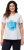 Ulla Popken BISOUS Short Sleeve Graphic Tee Snow White - Painetut T-paidat naisille - 