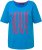 Ulla Popken LOVE Short Sleeve Graphic Tee Sapphire Blue - Painetut T-paidat naisille - 