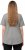 Ulla Popken Graphic Lettered Short Sleeve Tee Light Grey Melange - Ulla Popken - 