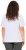 Ulla Popken Embroidered Face Motif Short Sleeve V-Neck Tee Light Grey Melange - Painetut T-paidat naisille - 