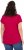 Ulla Popken Metallic Animal Cap Sleeve Graphic Tee Dark Raspberry - Painetut T-paidat naisille - 