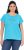 Ulla Popken Metallic Animal Cap Sleeve Graphic Tee Deep Aqua - Painetut T-paidat naisille - 